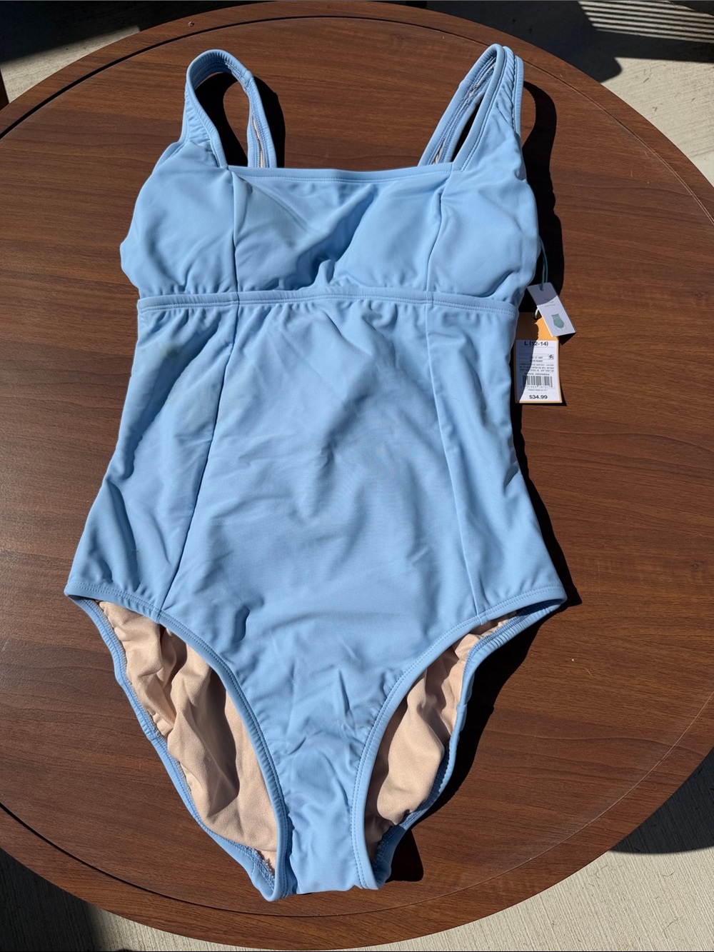 Kona Sol Light Blue One-Piece Swimsuit